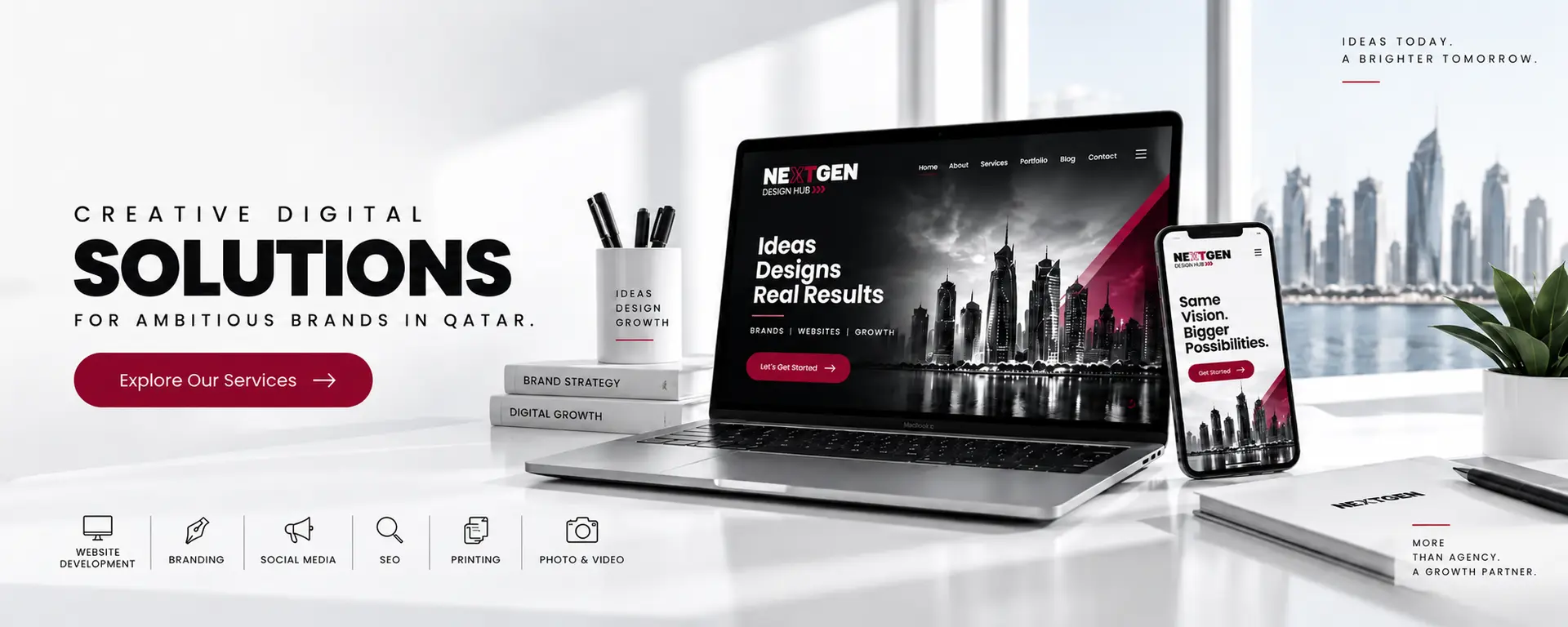 NextGen Design Hub — creative digital solutions for ambitious brands in Qatar.