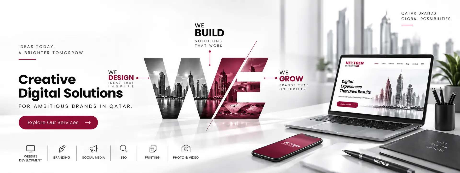 NextGen Design Hub — We design. We build. We grow. Digital experiences that drive results.