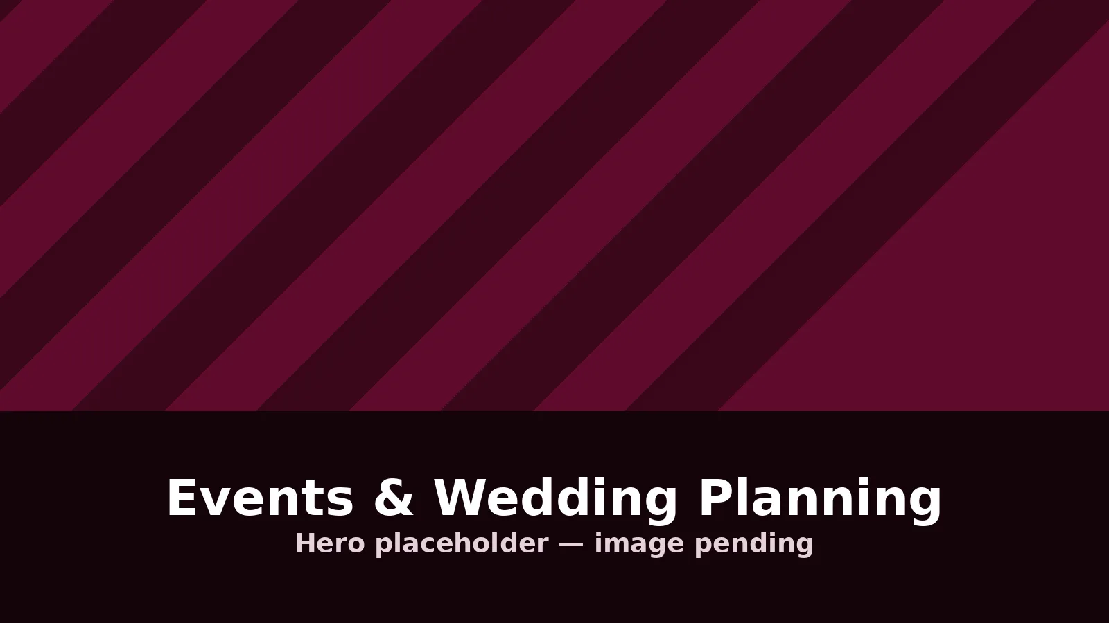 Website design for Events & Wedding Planning businesses in Qatar