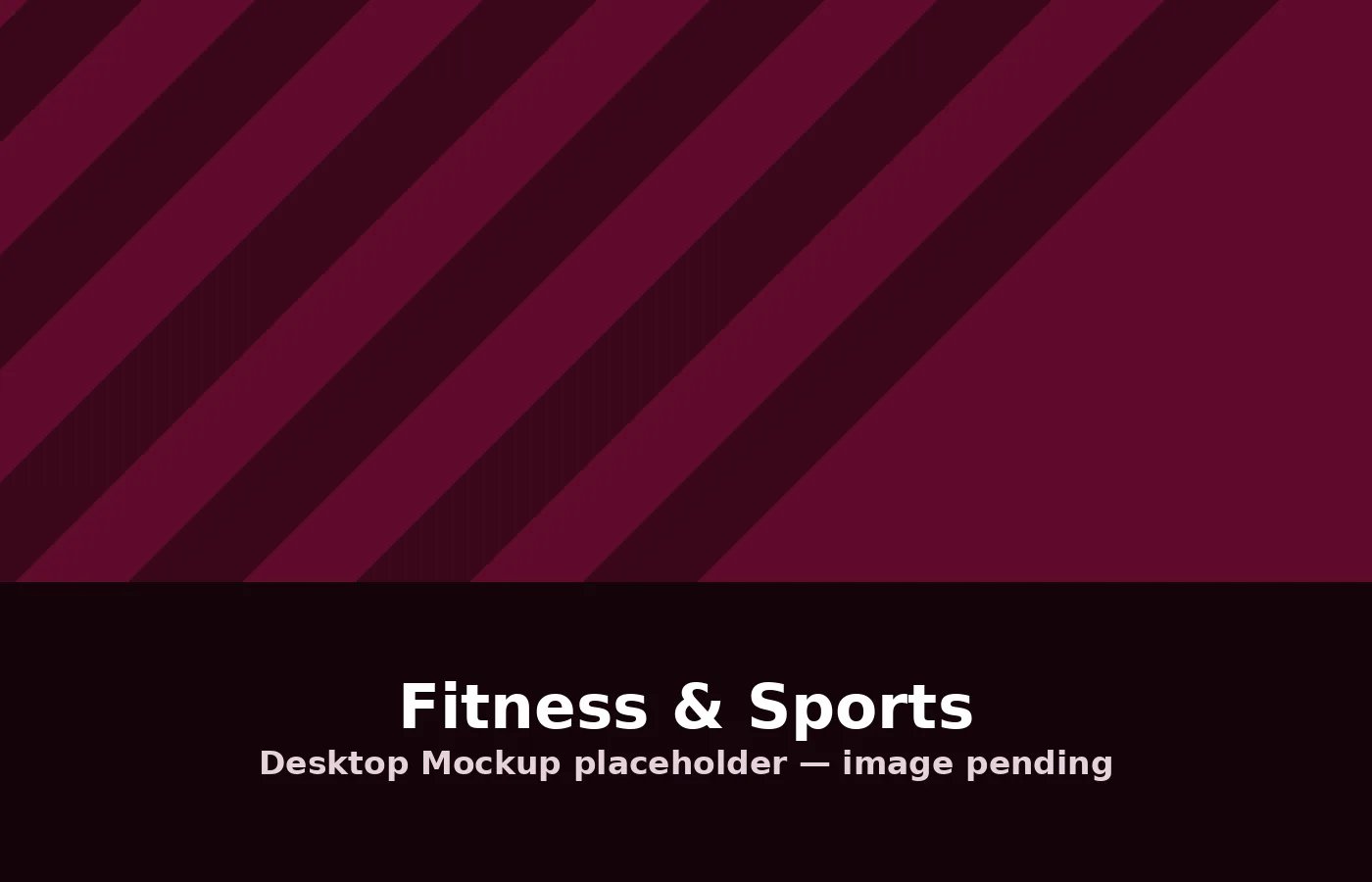 Desktop preview of a Fitness & Sports website design