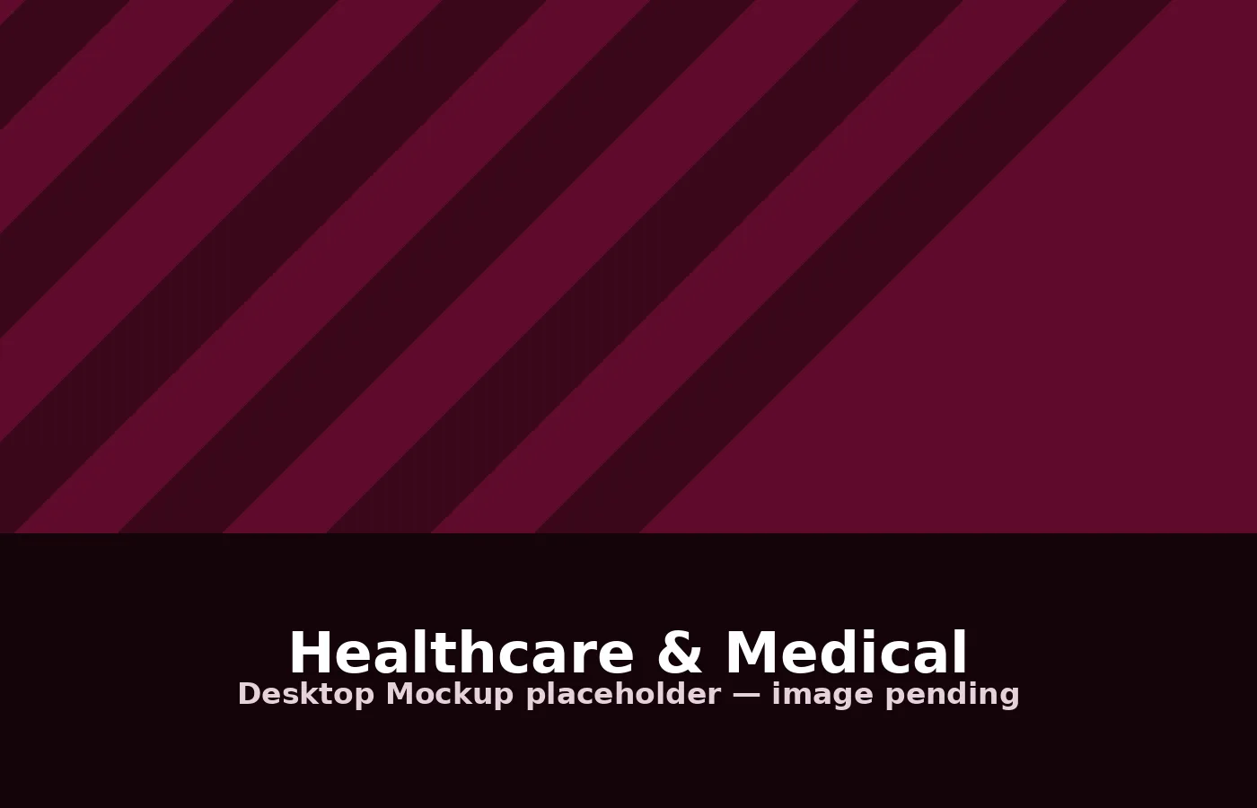 Desktop preview of a Healthcare & Medical website design