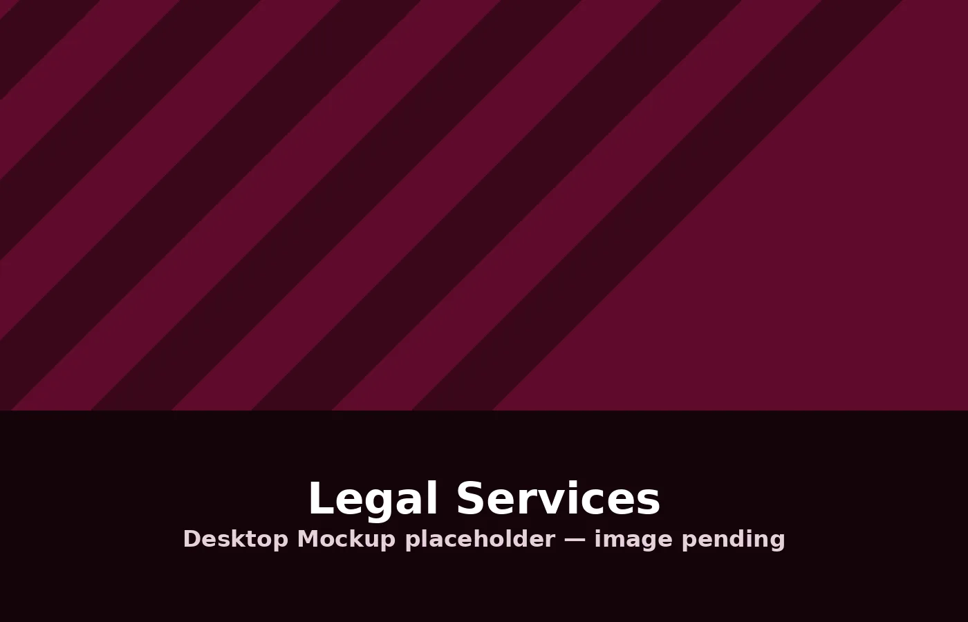 Desktop preview of a Legal Services website design