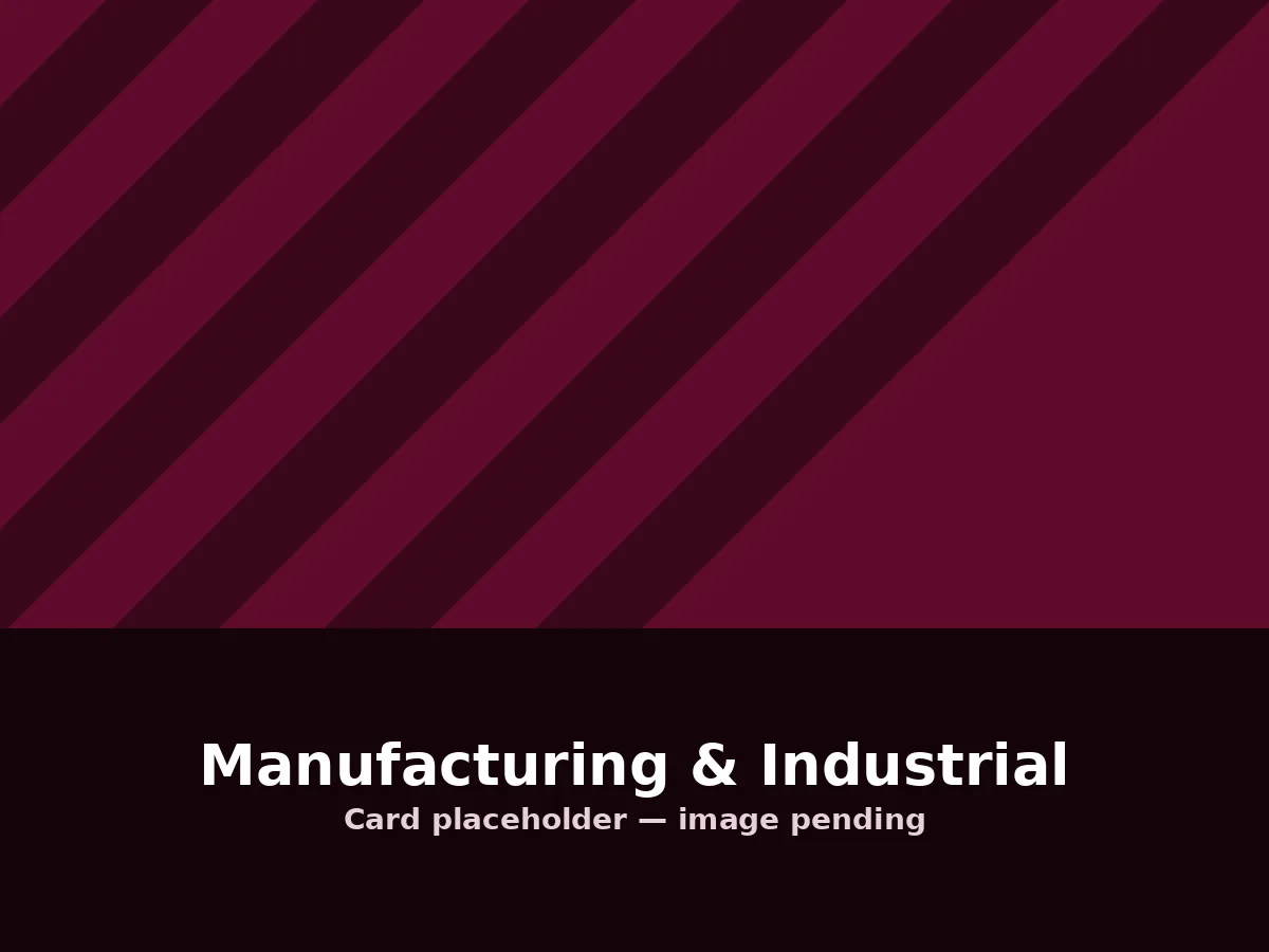 Sample website design concept for Manufacturing & Industrial