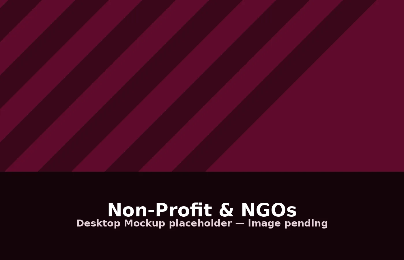 Desktop preview of a Non-Profit & NGOs website design