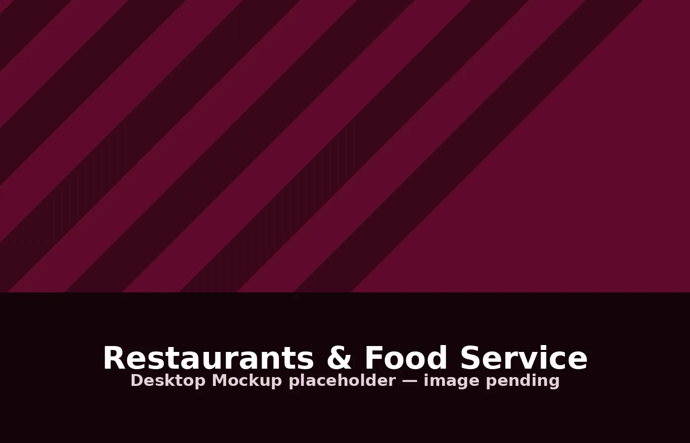 Desktop preview of a Restaurants & Food Service website design