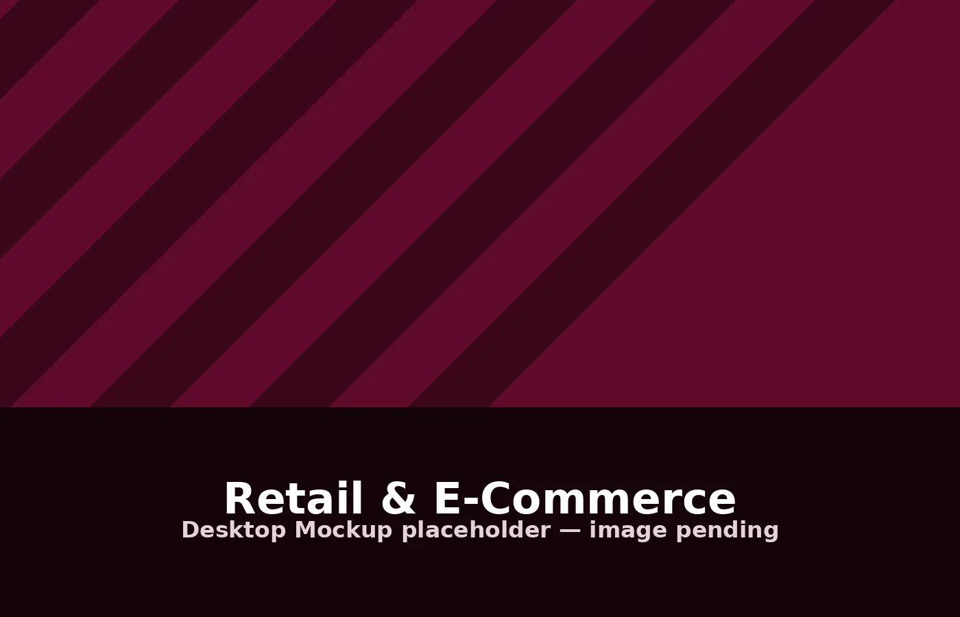 Desktop preview of a Retail & E-Commerce website design