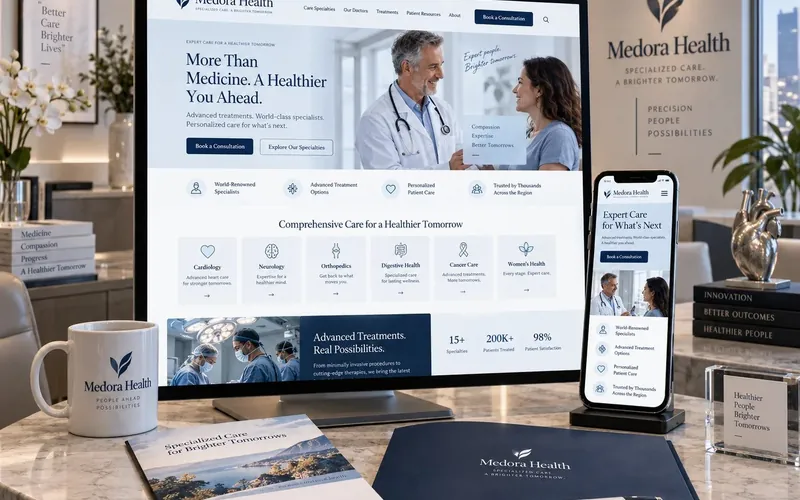 Medora Health — Healthcare & Medical website concept design by NextGen