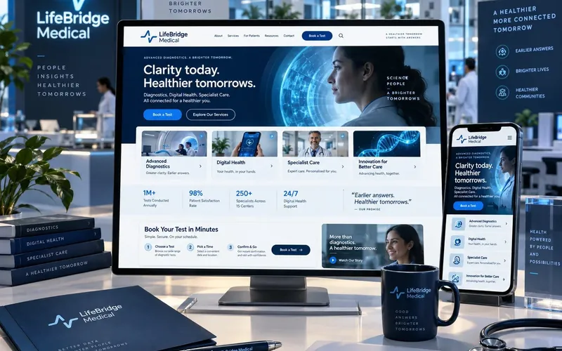 LifeBridge Medical — Healthcare & Medical website concept design by NextGen