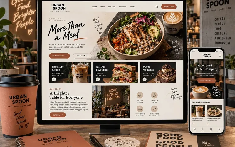 Urban Spoon — Restaurants & Dining website concept design by NextGen