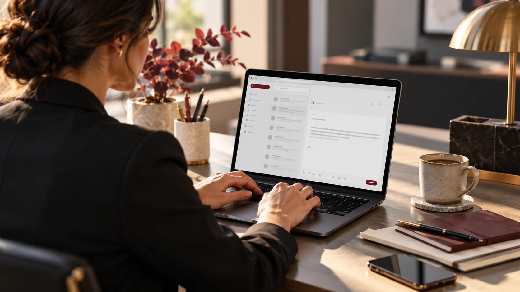 Illustrative business email setup professional activity