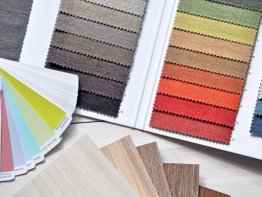 Colour palette swatches for brand design