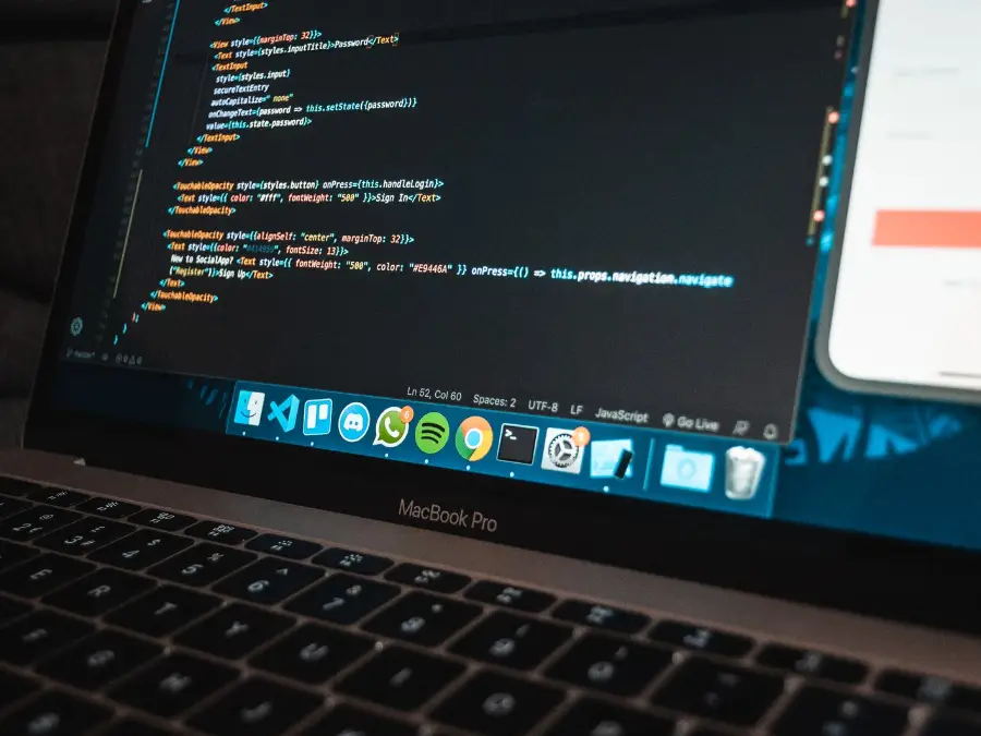 Developer writing code for a client website